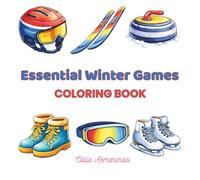 Essential Winter Games: A Relaxing Bold & Easy Coloring Book Inspired by Winter Sports
