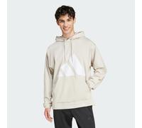 Essentials Big Logo Single Jersey Hoodie Beige / White 2XL