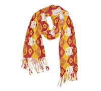Essentials cashmere feel Sciarpa per le donne natale Tradizionale Modello cinese Gatto Giallo bufandas para invierno mujer