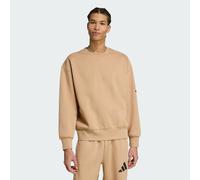 Essentials Felpa Loose Fit 3 Bar con logo Warm Sandstone / Black L