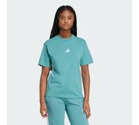 Essentials Maglietta in cotone a 3 strisce Powder Teal / White XS