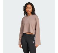 Essentials Wide Rib Long Sleeve Long-Sleeve Top Trace Brown M