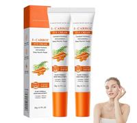 Essenza di carota, crema per gli occhi, 2 pezzi, schiarente, anti-invecchiamento, crema per gli occhi, crema contro le linee sottili e le occhiaie, siero per gli occhi gonfi, linee sottili, anelli