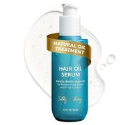 Essenza per capelli alla cheratina e olio di argan marocchino, olio professionale anticrespo e riparatore dei danni causati dal calore, nutre in profondità i capelli secchi e danneggiati, unisex