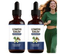 Essenza rilassante di melissa per donne e uomini, gocce di equilibrio calmo botanico, formula glicerite senza alcool, estratto liquido quotidiano delicato per un comfort lenitivo (2 pezzi)