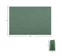 Essenziale telo impermeabile per tenda da campeggio, fornisce riparo per tutte le condizioni atmosferiche (verde)