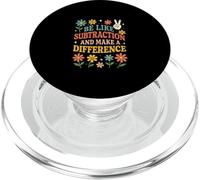 Essere come sottrazione e fare la differenza insegnante di matematica divertente PopSockets PopGrip per MagSafe
