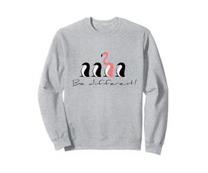 Essere Diversi, Fenicottero Rosa tra i Pinguini Felpa