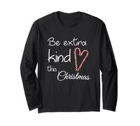 Essere Extra Kind Questo Natale: Candy Cane a Forma di Cuore Maglia a Manica