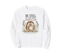 Essere Fermo e Conoscere Divertente Christian Coffee Hedgehog Faith Felpa
