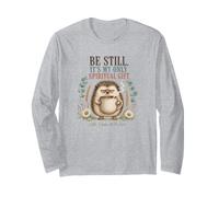 Essere Fermo e Conoscere Divertente Christian Coffee Hedgehog Faith Maglia a Manica