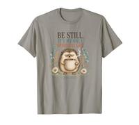 Essere Fermo e Conoscere Divertente Christian Coffee Hedgehog Faith Maglietta