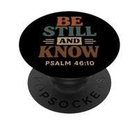 Essere fermo e conoscere Salmo 46 10 - Vintage Christian PopSockets PopGrip Adesivo