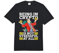 Essere in Crypto Non è stressante criptovaluta Blockchain Comfort Colors Adult Heavyweight T-Shirt