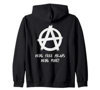 "Essere liberi significa essere punk!", Punks, punk-rock Felpa con Cappuccio