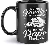 Essere nonno è un onore. Essere papà non ha prezzo. Il miglior souvenir in ceramica da 11 once dei papà e dei nonni.