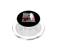 Essere papà è una scelta Essere un papà dell"esercito è un privilegio negli Stati Uniti PopSockets PopGrip per MagSafe