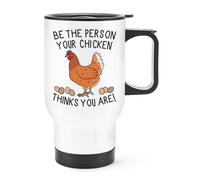 Essere The Persona Il Pollo Thinks You Are Viaggio Tazza con Manico Pazzo Donna