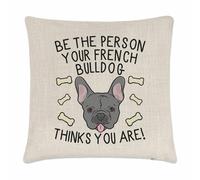 Essere The Persona Tuo Bulldog Francese Thinks You Are Cuscino Cover Pazzo Donna