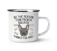 Essere The Persona Tuo Bulldog Francese Thinks You Are Smalto Tazza Pazzo Donna
