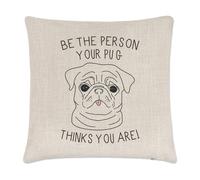Essere The Persona Tuo Bullo Thinks You Are Lino Cuscino Cover - Divertente Cane