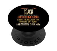 Essere un allenatore è facile è come andare in bicicletta PopSockets PopGrip Adesivo