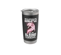 Essere un axolotl albino Bicchiere termico in acciaio inox doppia parete