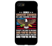 Essere un cassiere di generi alimentari è come andare in bicicletta tranne la bici Custodia per iPhone SE (2020) / 7/8