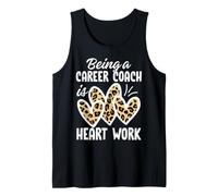 Essere Un Coach di Carriera è Heart Work Leopard Print Canotta