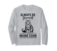 Essere Un Maine Coon Divertente Maine Coon Maglia a Manica