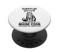 Essere un Maine Coon Divertente Maine Coon PopSockets PopGrip Adesivo