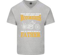 Essere Un Padre Biker Maglietta In Cotone A V Per Uomo
