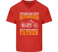 Essere Un Padre Biker Maglietta In Cotone A V Per Uomo