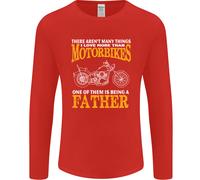 Essere Un Padre Biker Moto Uomo Manica Lunga T-Shirt