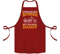 Essere Un Papà Biker Moto Cotone Grembiule 100% Biologico