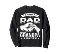 Essere Un papà è Un Onore Il Nonno è Un Nonno Inestimabile Felpa