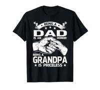 Essere Un papà è Un Onore Il Nonno è Un Nonno Inestimabile Maglietta