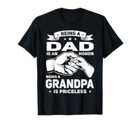 Essere Un papà è Un Onore Il Nonno è Un Nonno Inestimabile Maglietta