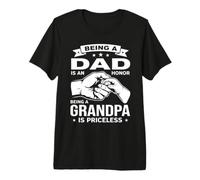Essere Un papà è Un Onore Il Nonno è Un Nonno Inestimabile Maglietta Premium