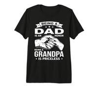 Essere Un papà è Un Onore Il Nonno è Un Nonno Inestimabile Maglietta Premium