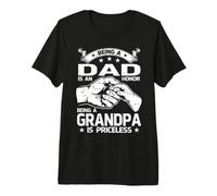 Essere Un papà è Un Onore Il Nonno è Un Nonno Inestimabile Maglietta Premium