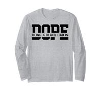 Essere Un papà Nero è drogato Festa del papà Divertente Fresco papà Padre Maglia a Manica