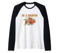 Essere Un Pesce Rosso L'animale più Felice sulla Terra Maglia con Maniche Raglan