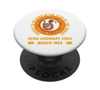 Essere un serpente leggendario dal marzo 1953 Divertente 72° compleanno PopSockets PopGrip Adesivo