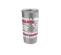 Essere un soldato è una scelta essere un veterano dell'esercito è un onore Bicchiere termico in acciaio inox doppia parete