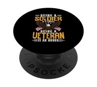 Essere un soldato è una scelta essere un veterano è un onore PopSockets PopGrip Adesivo