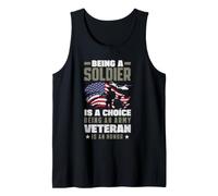 Essere Un Soldato è Una Scelta Essere veterano dellesercito è Un Onore Canotta