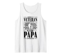 Essere un veterano è un onore essere papà non ha prezzo Canotta