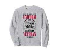 Essere un veterano non finisce mai - Orgoglioso veterano patriottico Felpa