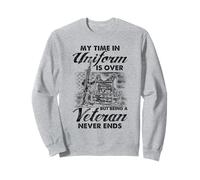 Essere un veterano non finisce mai - Orgoglioso veterano patriottico Felpa